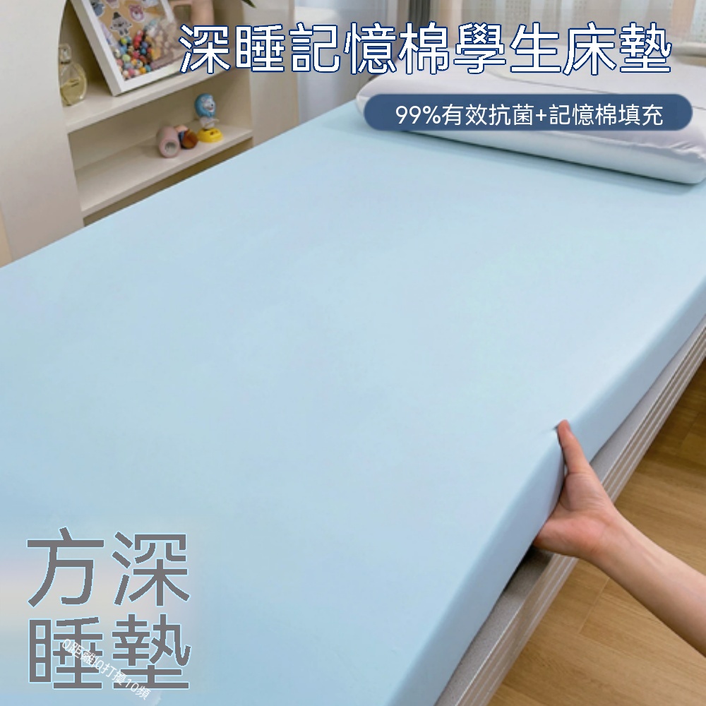 榻榻米床墊 出租房床墊 單人記憶棉床墊 慢回彈軟墊 床褥墊子 臨時加床墊 地板睡墊 可拆洗床墊120x200cm