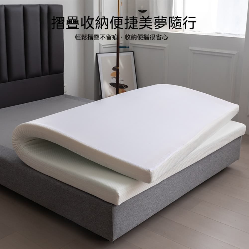 YIMI 依米 90*190cm凝膠睡眠墊 慢回彈記憶棉床墊 學生宿舍榻榻米租房柔軟寢具 加厚睡墊 7.5cm厚度