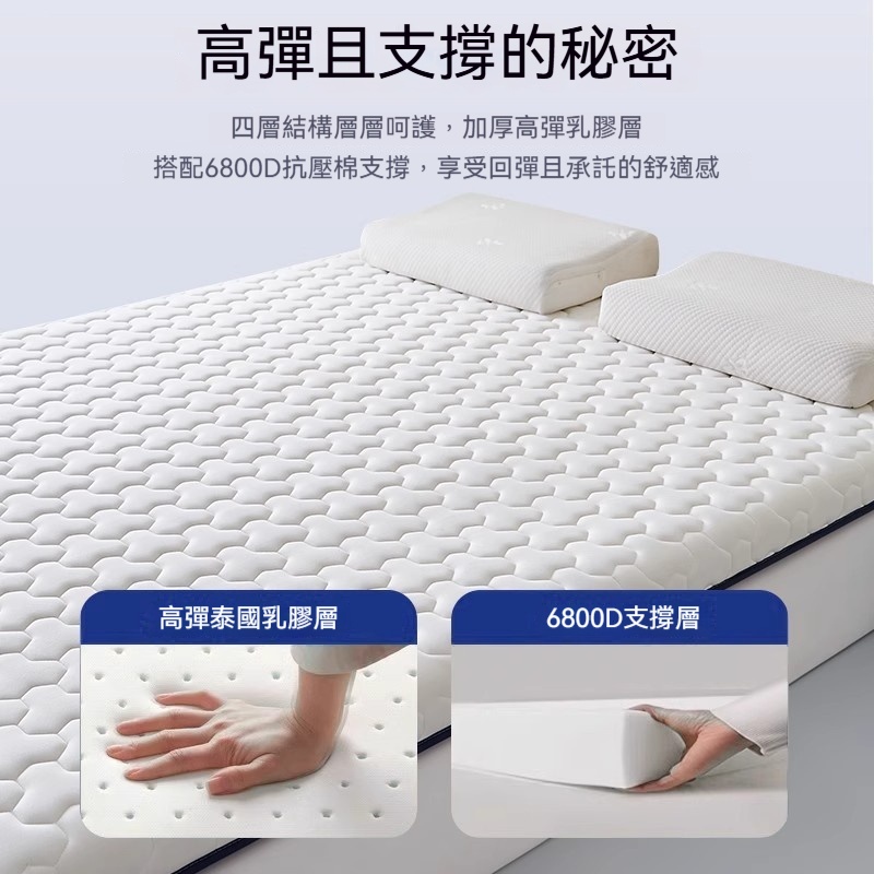 【銘利萊】租房專用海綿墊子 乳膠記憶棉床墊軟墊 家用臥室床褥墊150*200*5CM