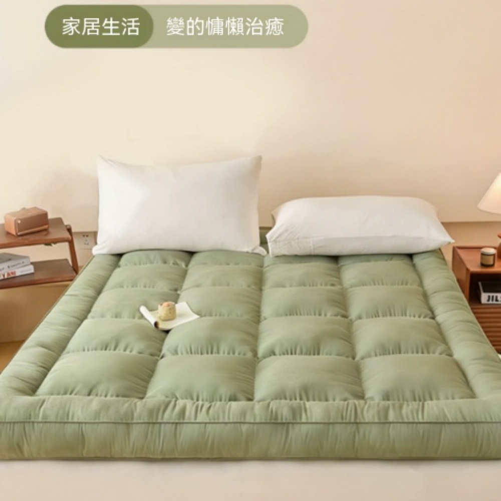 床墊 蓬鬆高彈加厚床墊 方格衍縫鎖棉不易跑棉 柔軟緩壓可捲收 舒適床褥床墊
