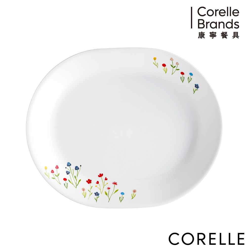 Corelle Brands 康寧餐具 春漾花朵12吋腰子盤(其他規格)