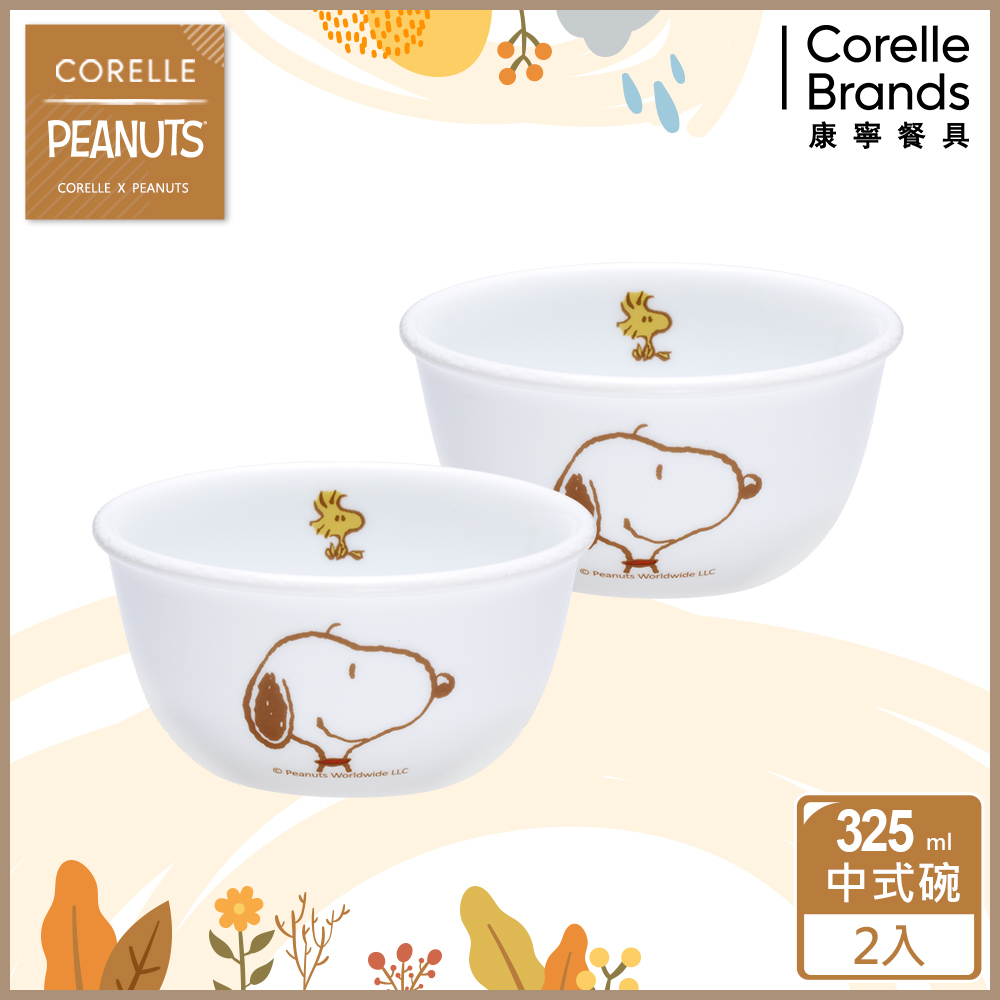 Corelle Brands 康寧餐具 史努比好朋友 2件式餐碗組-B01