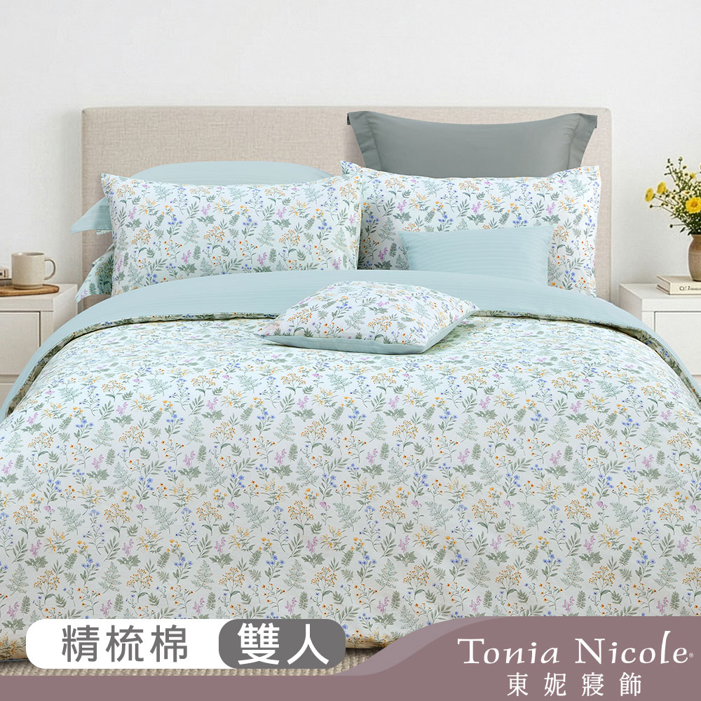 Tonia Nicole 東妮寢飾 森之漫語100%精梳棉兩用被床包組(雙人)