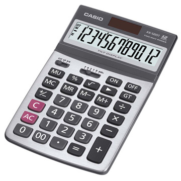 12 位元仰角桌上型計算機 ( AX-120ST )