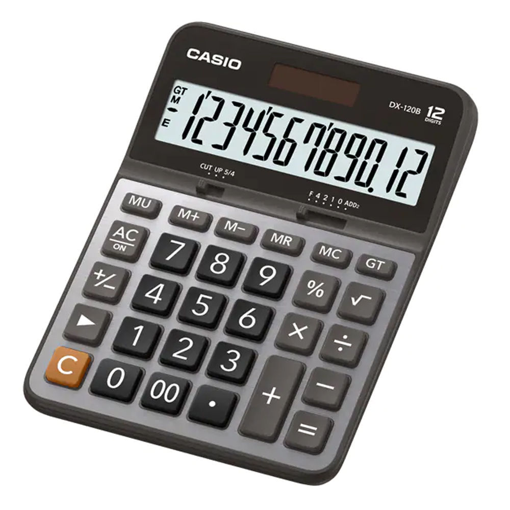 CASIO 卡西歐 12位數元商用計算機-黑灰-團購組合(10入組)DX-120B