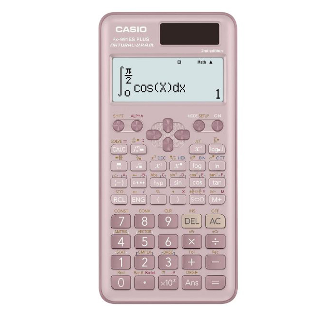 CASIO 卡西歐12位數新色第2代工程型計算機-(FX-991ESPLUS-2-PK)莫蘭迪