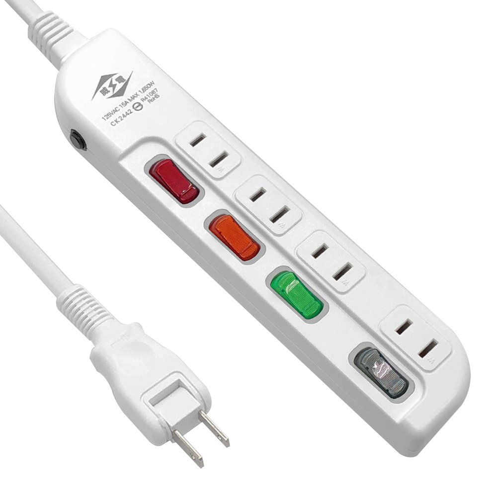 WEITIEN 威電 CK-2442-9 2孔4開4座 加大間距 延長線 9尺/2.7M