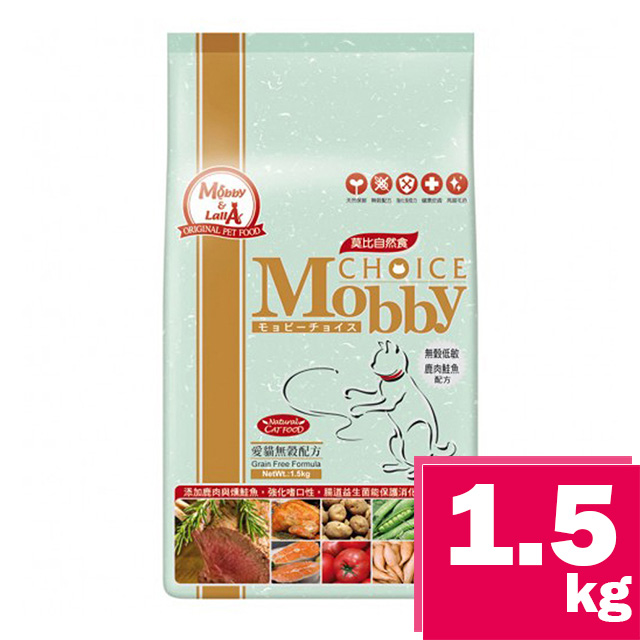 莫比愛貓無穀配方鹿肉鮭魚1.5kg