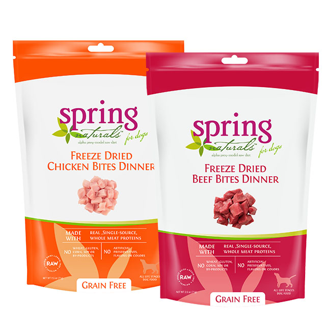 Spring Natural 曙光 美國 s冷凍乾燥無穀生食犬糧 (雞肉 / 牛肉 二種口味可選) 1LB/包