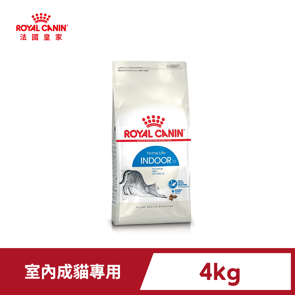 Royal Canin 法國皇家 室內成貓專用飼料 IN27 4KG(貓乾糧)