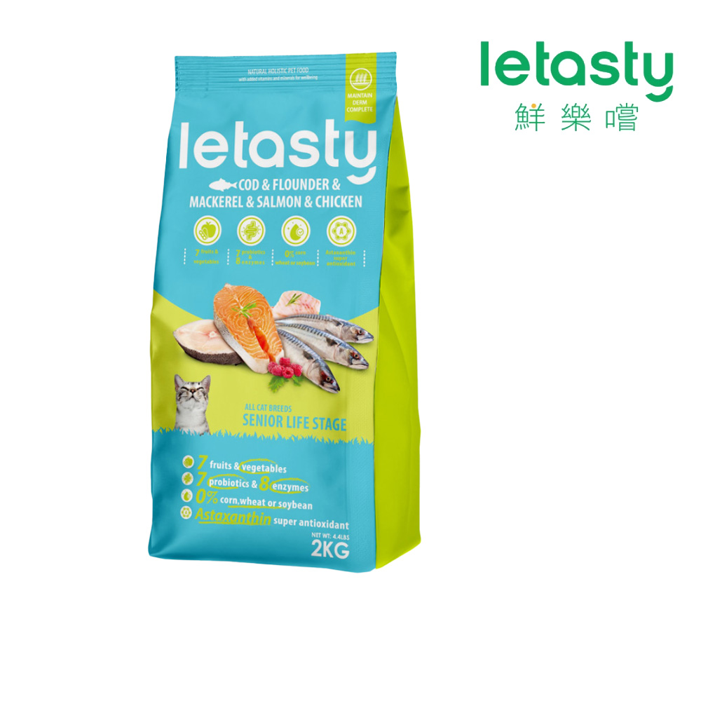 letasty 鮮樂嚐 成貓四種魚護膚化毛配方 2kg