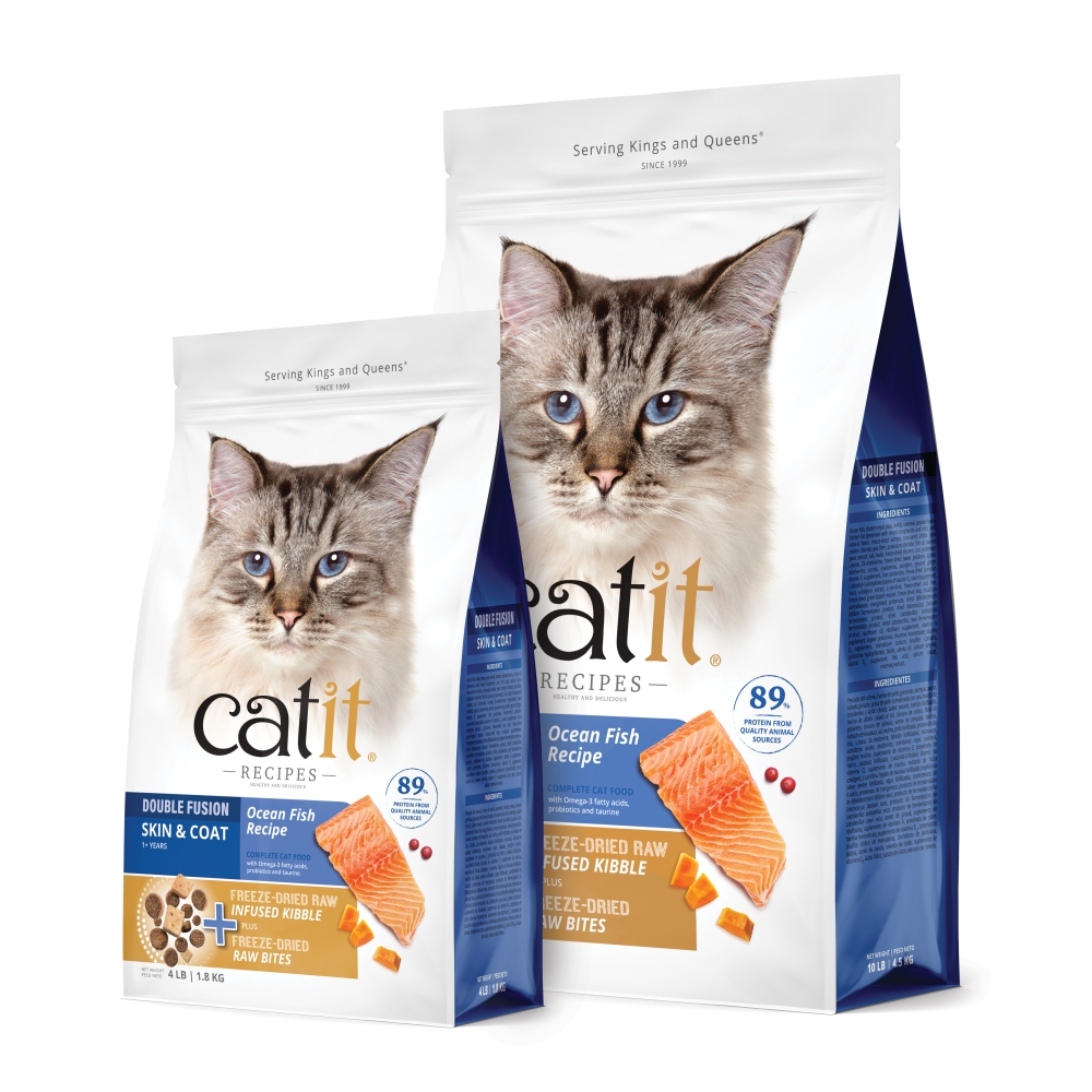 Catit 嘿卡堤 【單包組】三鮮凍乾糧 4.5kg - 皮毛養護貓海魚配方
