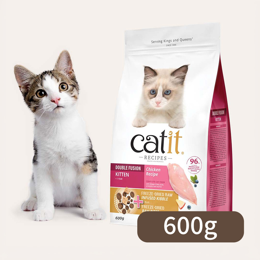 Catit 嘿卡堤 【2包組】三鮮凍乾糧 600g 體驗包 - 幼貓雞肉