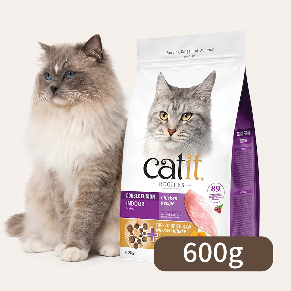 Catit 嘿卡堤 【3包組】三鮮凍乾糧 600g 體驗包 - 室內貓雞肉