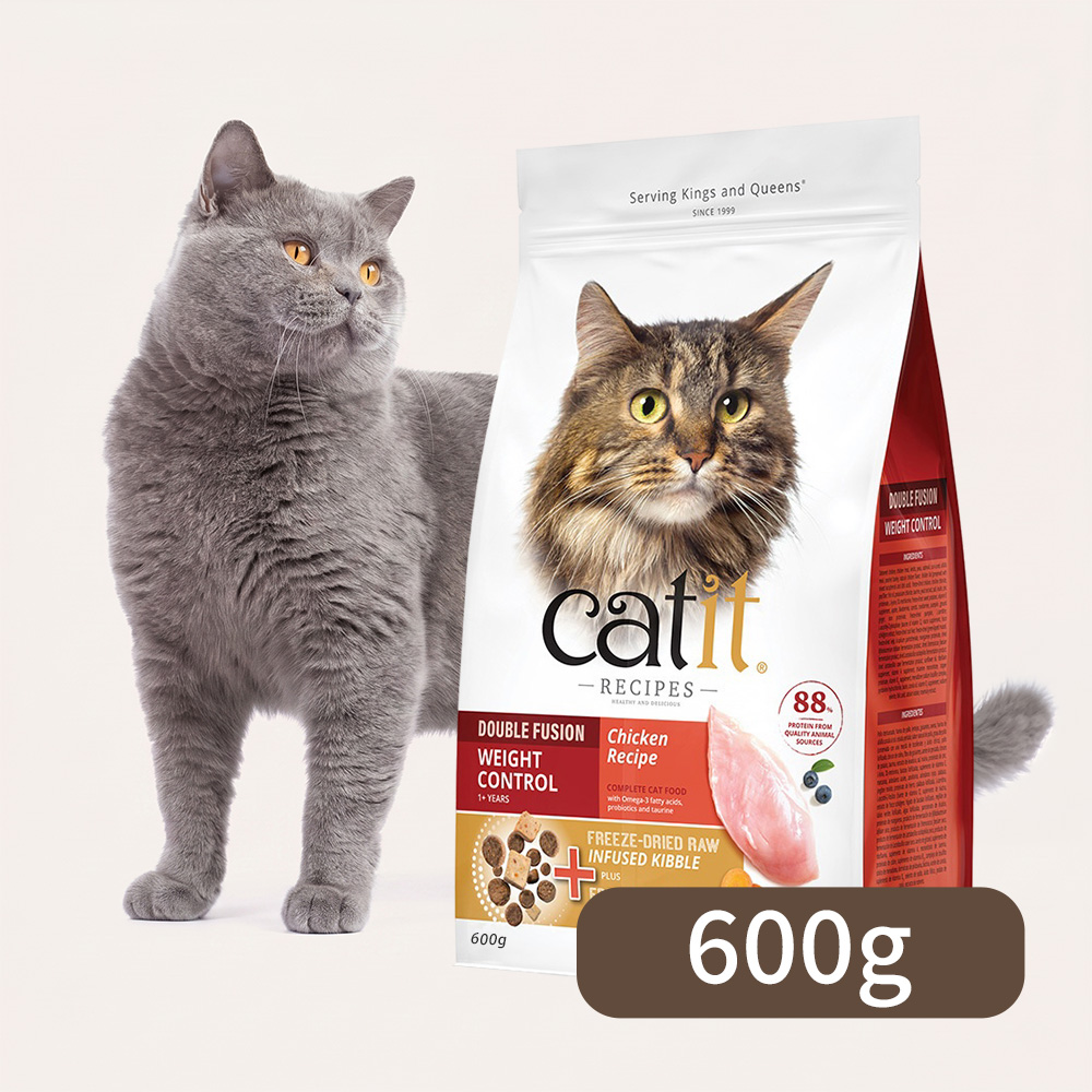 Catit 嘿卡堤 【3包組】三鮮凍乾糧 600g 體驗包 - 體重控制貓雞肉