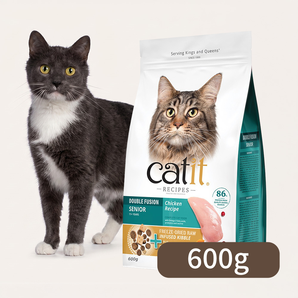 Catit 嘿卡堤 【3包組】三鮮凍乾糧 600g 體驗包 - 熟齡貓雞肉