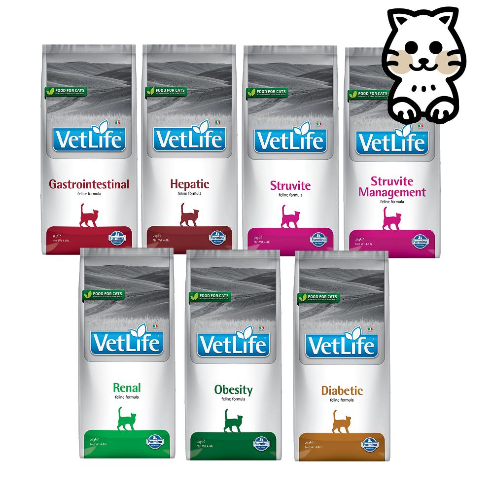 Farmina 法米納 VetLife 天然處方系列(VC)貓用 2kg (貓飼料)