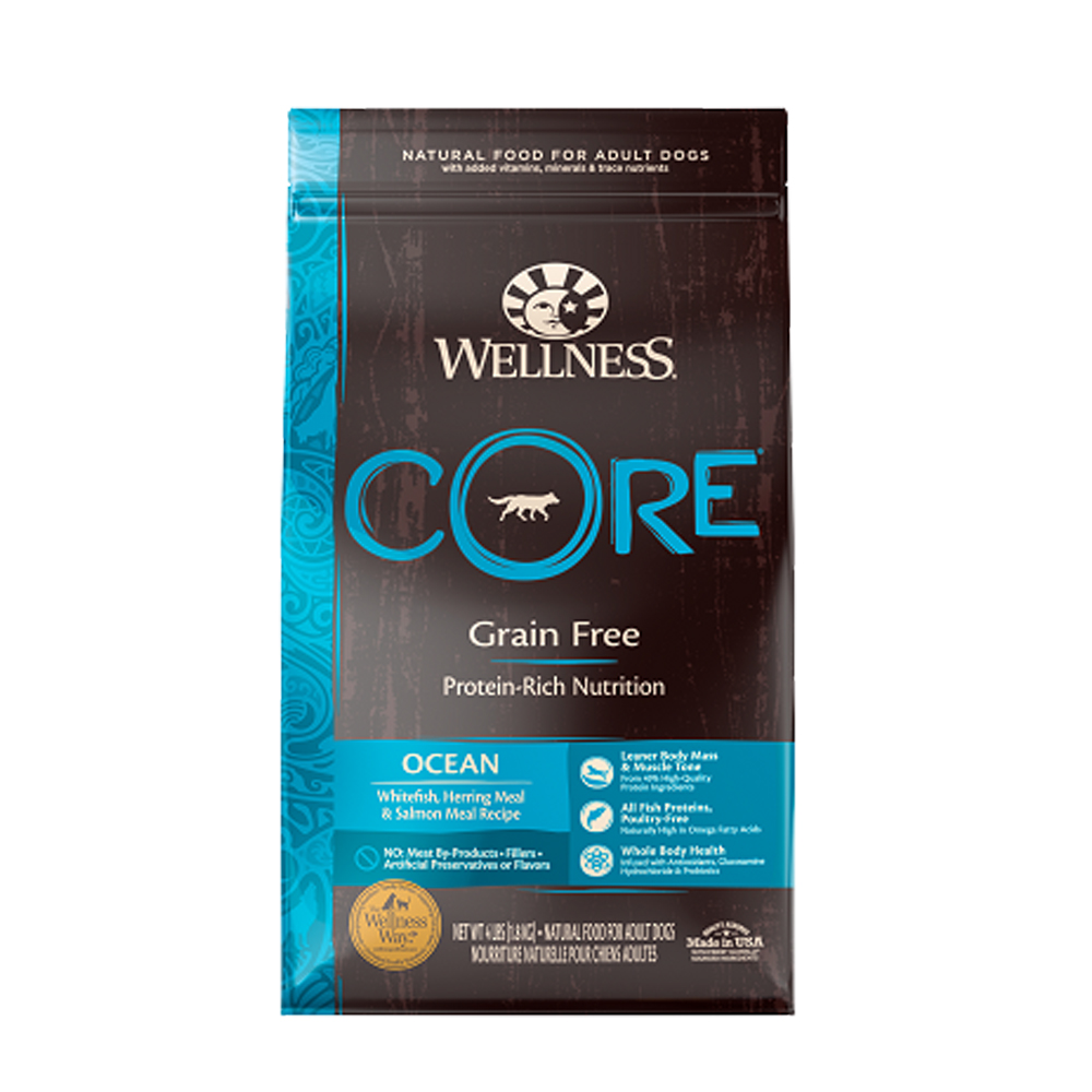 Wellness 寵物健康 -Core無榖成犬低敏頂級深海12LB限時特惠,買到賺到