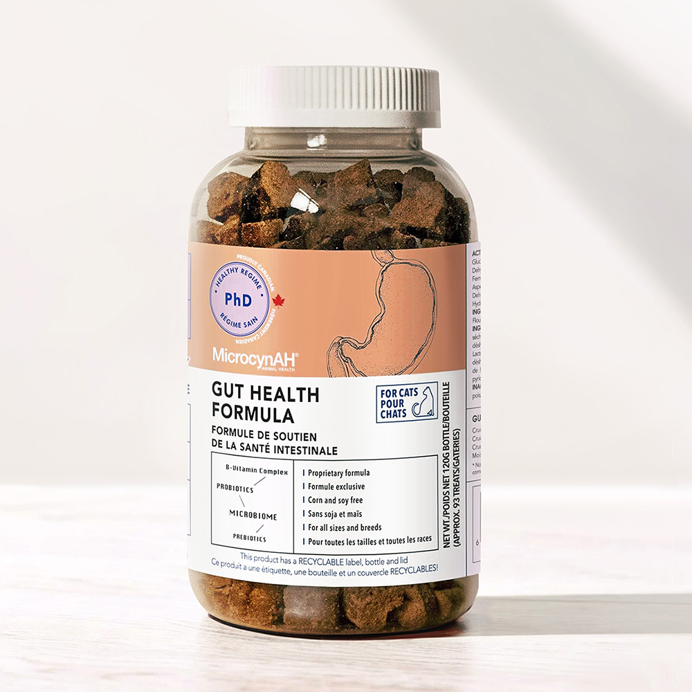 MicrocynAH 麥高臣 益健腸貓用保健軟嚼肉塊_120g
