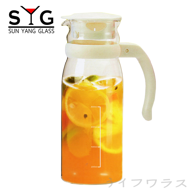 耐熱涼水壺-1215ml-白色
