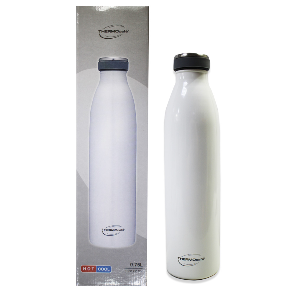 THERMOcafe 凱菲 304不銹鋼真空保溫杯750ml-白色 TCBO-750-WH