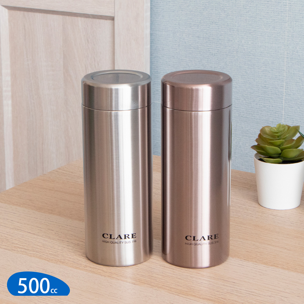 316不鏽鋼陶瓷保溫杯500cc旋蓋保溫瓶