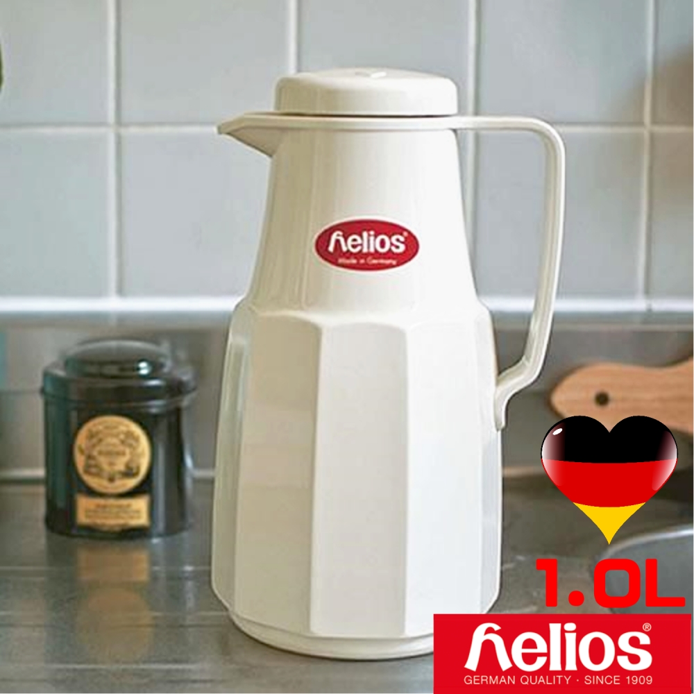 HELIOS 海利歐斯 玻璃內膽桌上魔法白保溫壺1000cc