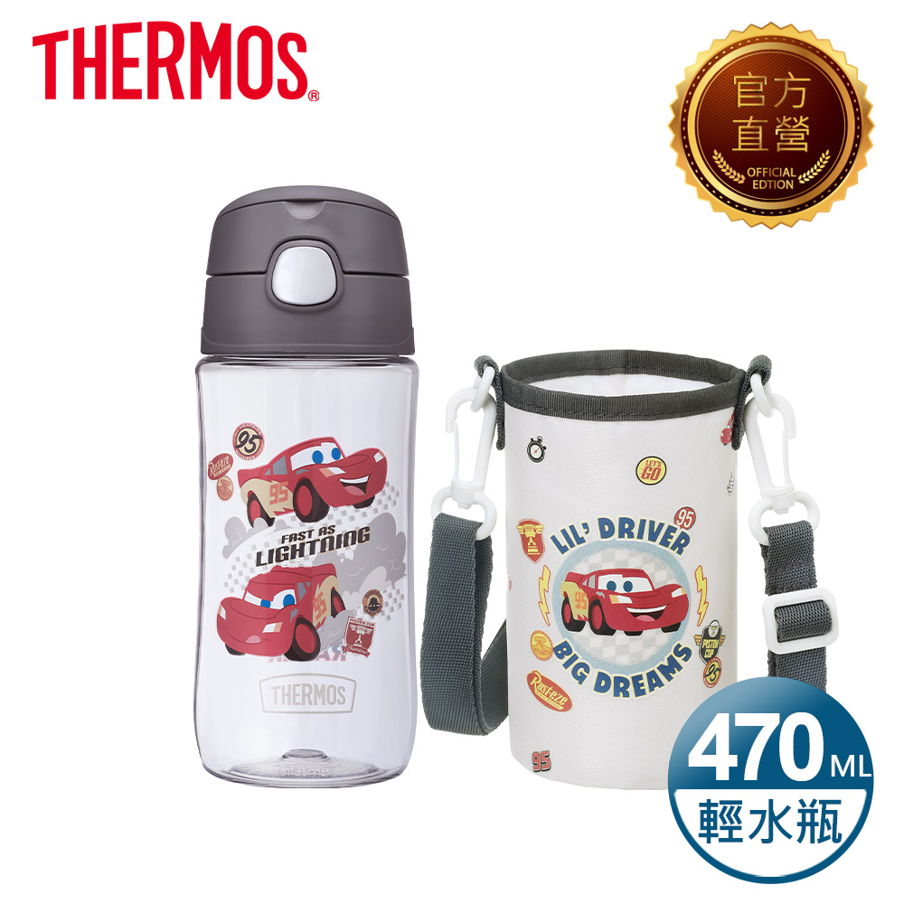 THERMOS 膳魔師 輕水瓶470ml(GP4040FCR-DG)(Cars汽車總動員)