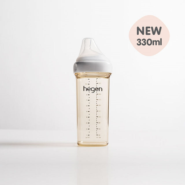 Hegen 金色奇蹟PPSU多功能方圓型寬口奶瓶 330ml