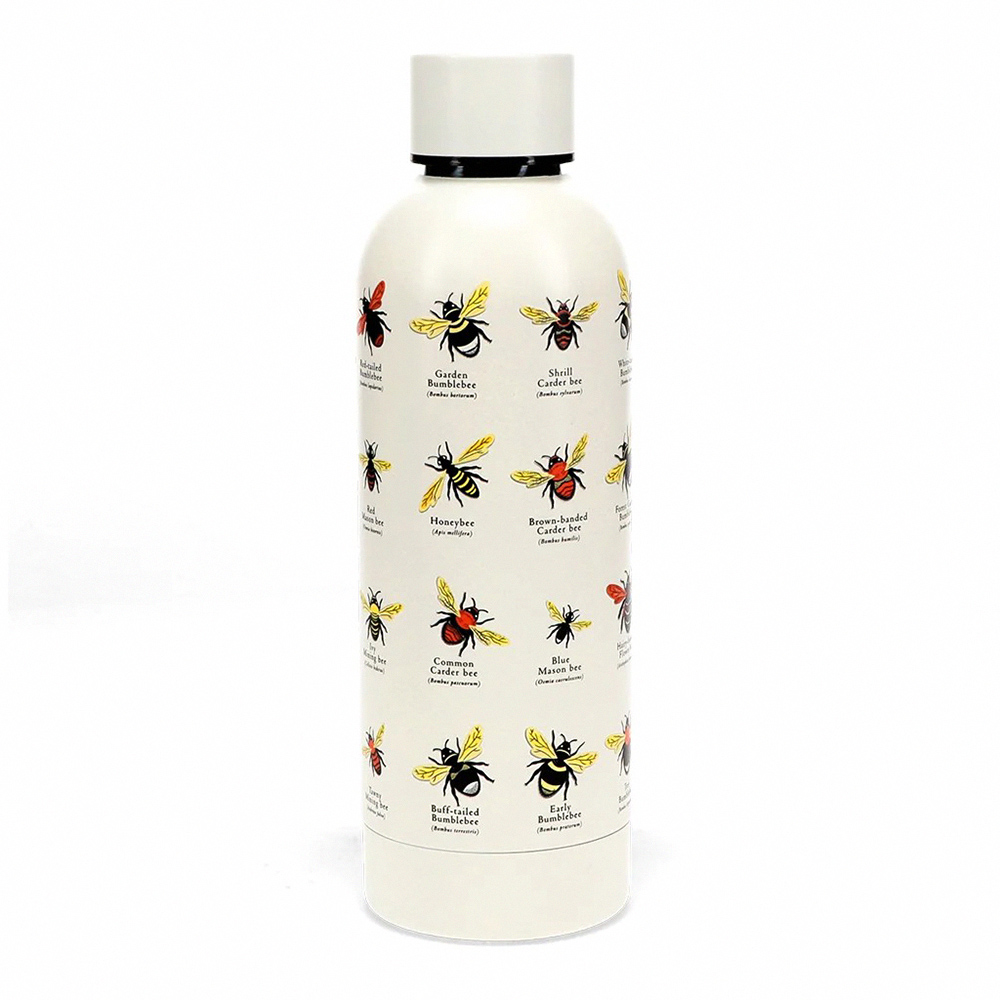 Rex LONDON 英國 不鏽鋼兩用保溫/保冷水瓶_花園蜜蜂(500ml)_RL30863