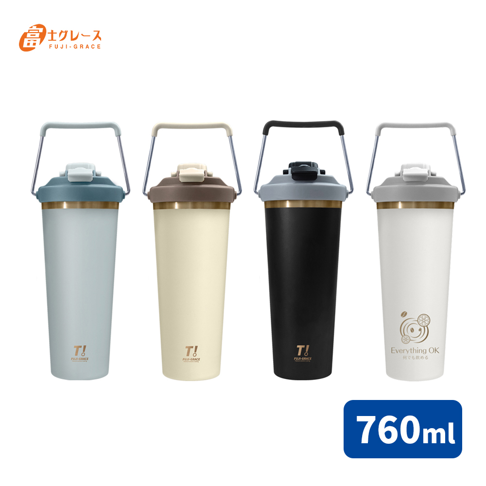 FUJI-GRACE 富士雅麗 時尚精品隨行鈦金杯760ml
