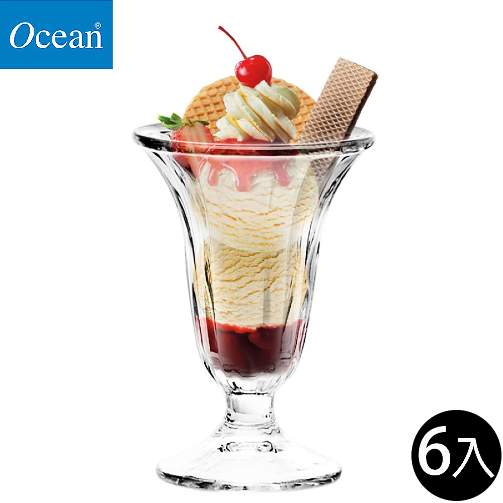 Ocean 直紋聖代杯-225ml/6入
