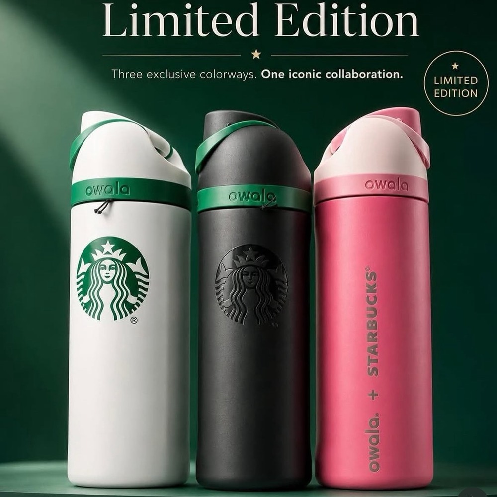北米限定 Starbucksコラボ Owala FreeSip 710ml Owala x Starbucks