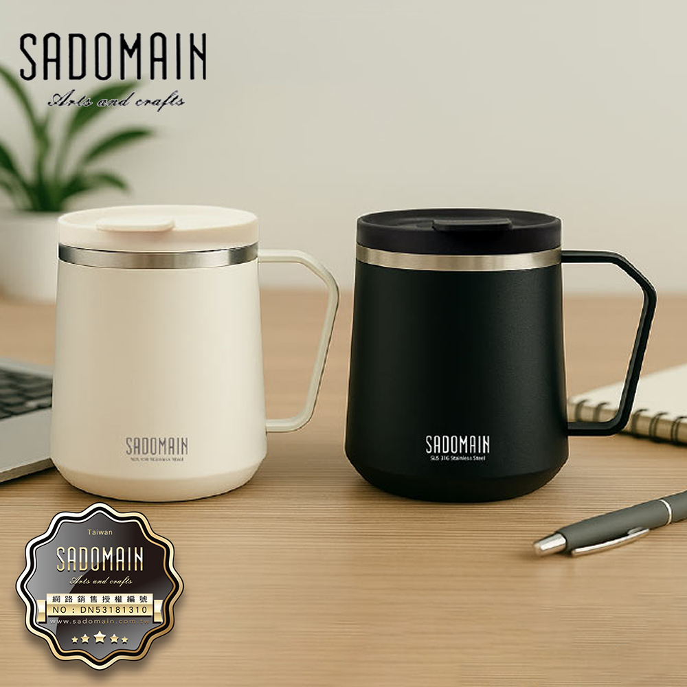 一品川流 SADOMAIN 仙德曼316不鏽鋼紳士辦公杯-380ml-2支