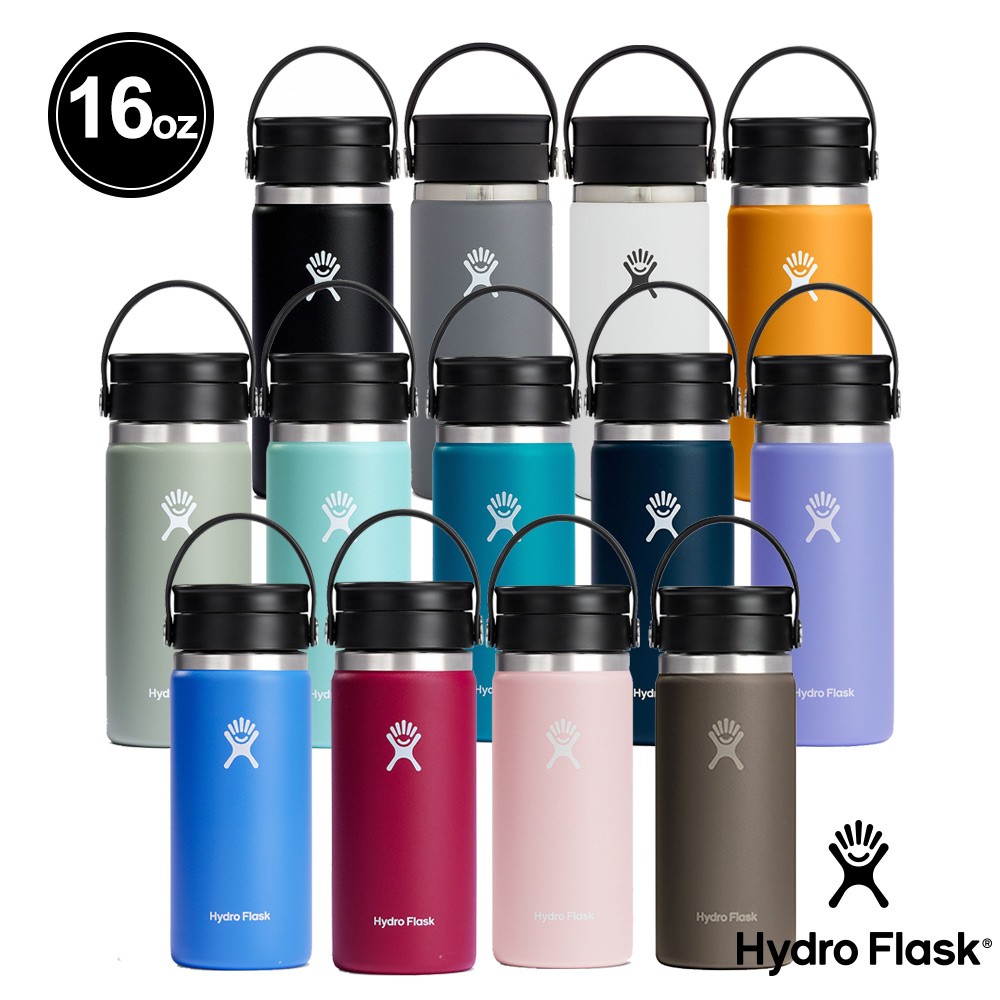 Hydro Flask 16oz/473ml 寬口 旋轉 咖啡蓋 保溫瓶 多色可選
