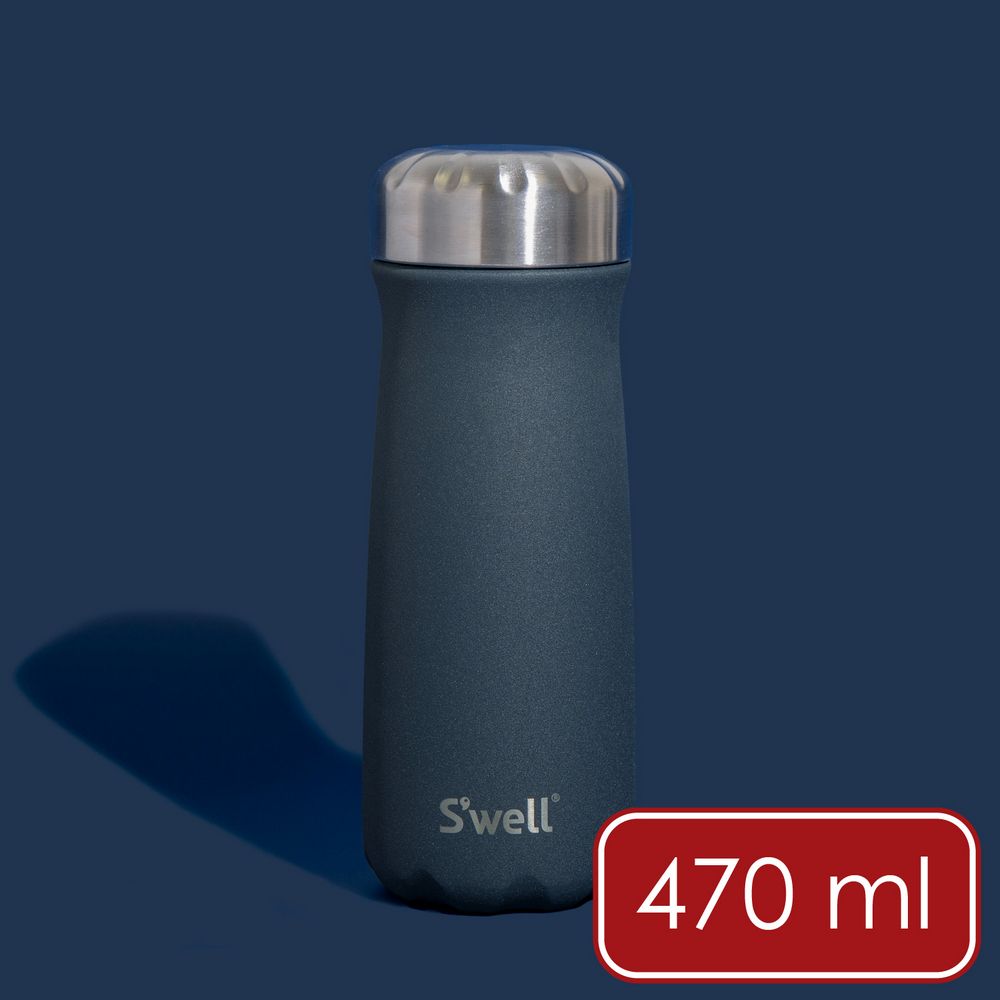 S'well 美國 Traveler不鏽鋼保溫瓶(海軍藍470ml) / swell 保溫杯 保冷保冰杯 水壺 環保杯 隨行杯