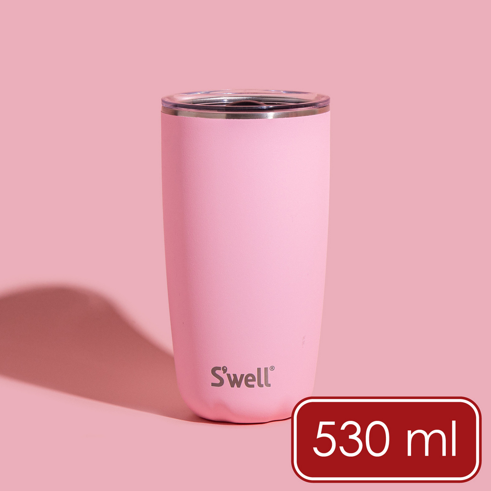 S'well 美國 Tumbler不鏽鋼滑蓋保溫杯(櫻花粉530ml) / swell 保溫杯 環保杯 隨行杯 可機洗