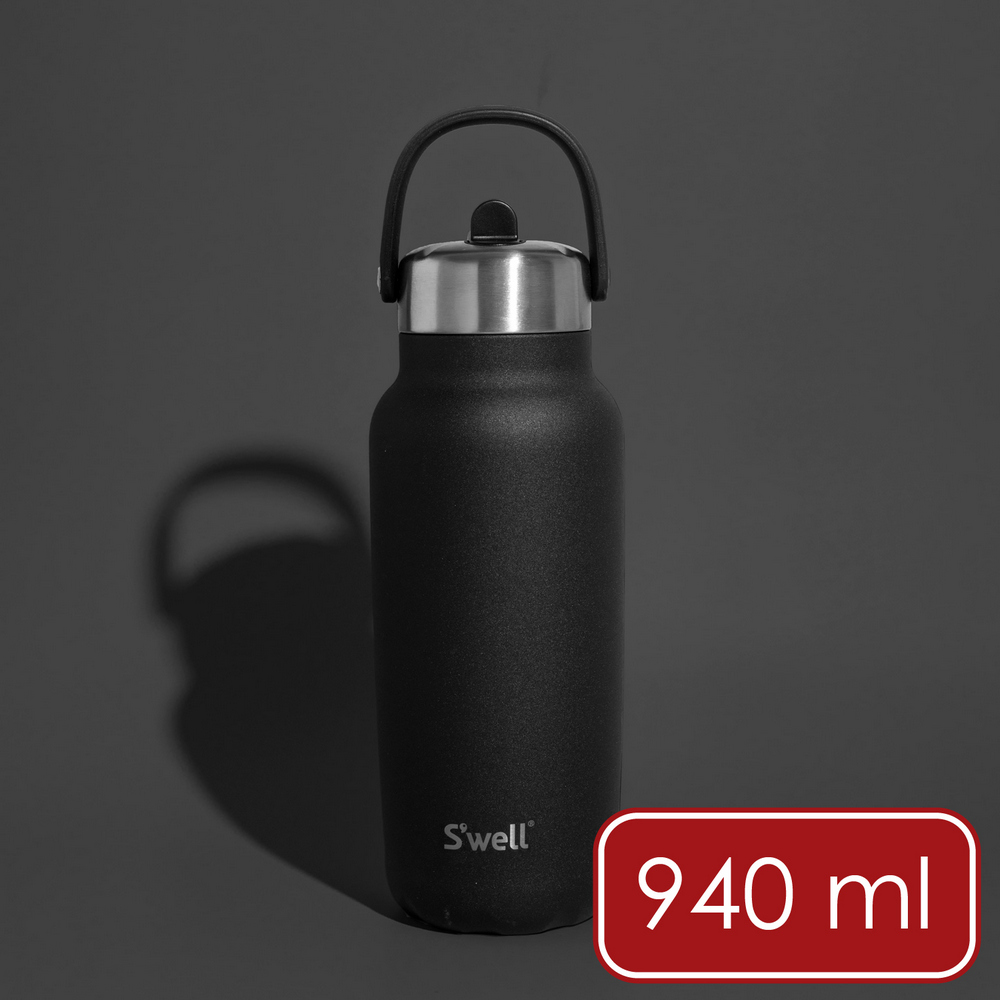 S'well 美國 Explorer不鏽鋼吸管保溫瓶(曜石黑940ml) / swell 保溫杯 環保杯 隨行杯 可機洗