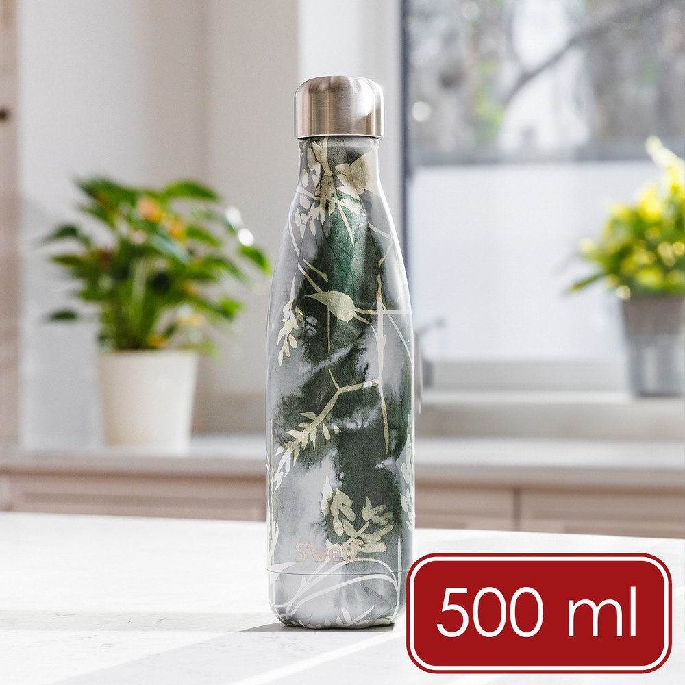 S'well 美國 Original流線不鏽鋼保溫瓶(霧葉呢喃500ml) / 水壺 水瓶 保溫杯 運動水壺 環保杯 隨行杯