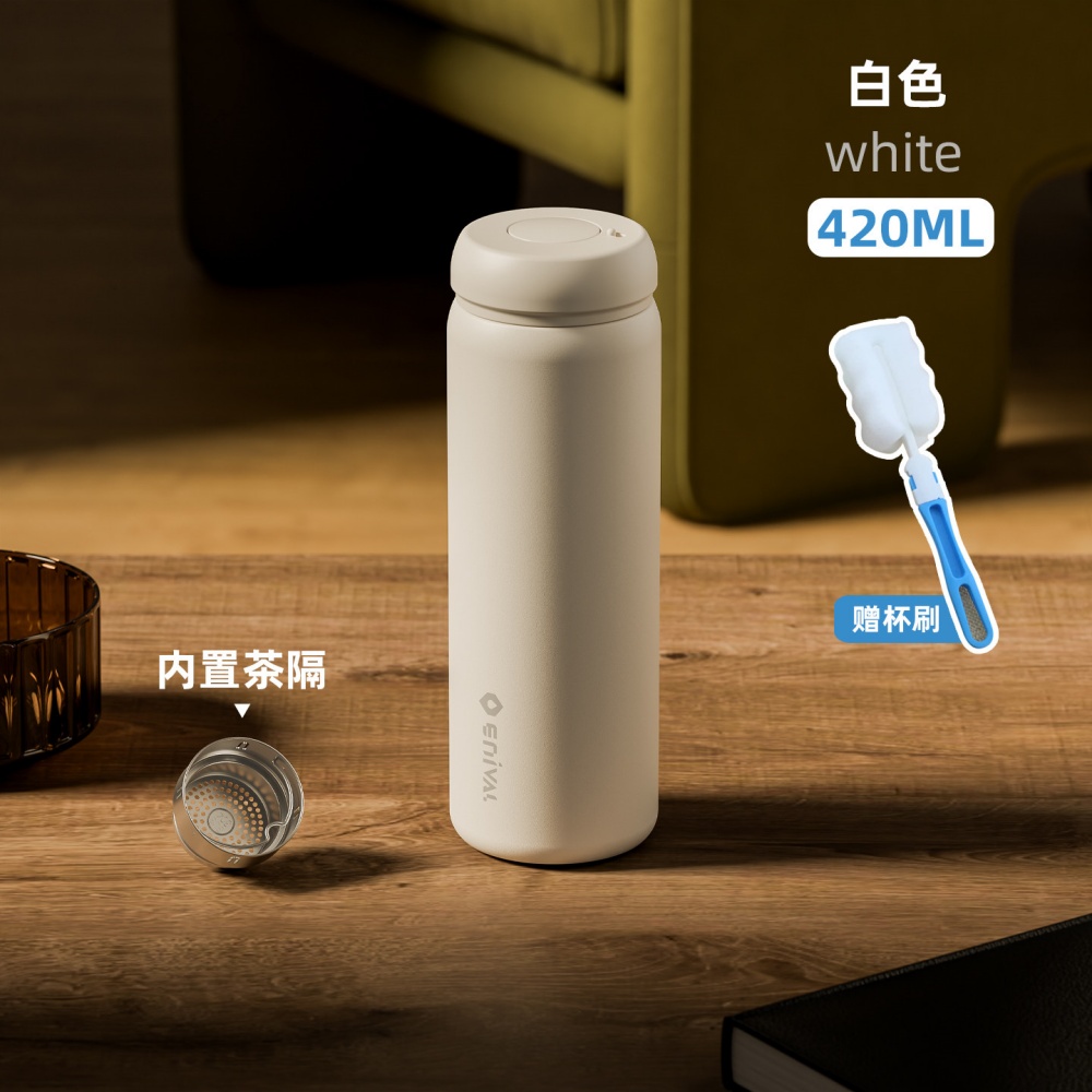 保溫杯 小巧便攜 迷妳 隨行杯 小水杯 口袋杯 316不銹鋼 熱水杯 輕巧保溫杯 車載水杯 通勤水壺 420ml