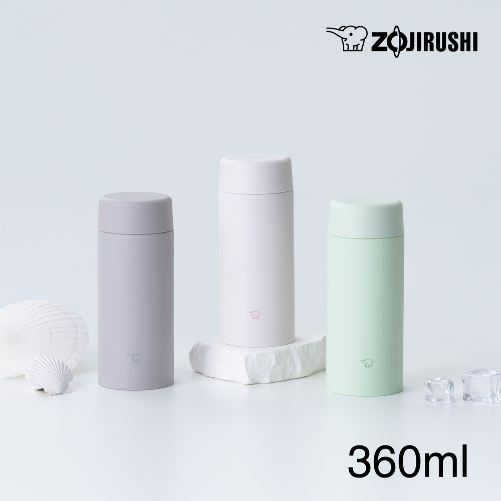 ZOJIRUSHI 象印 不銹鋼一體式中栓旋蓋式真空保溫保冷杯-360ml(SU-AB36)