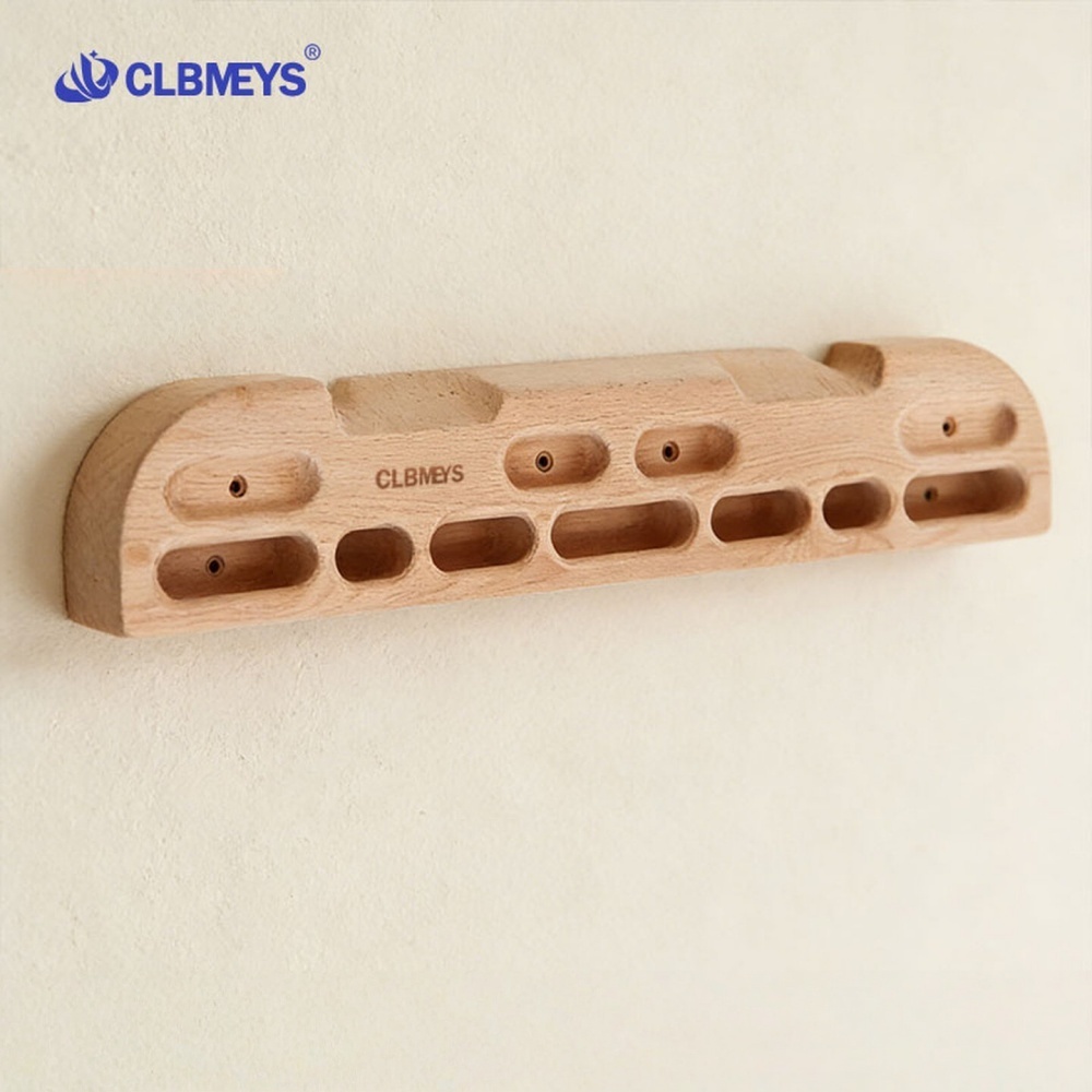 CLBMEYS 指力板 室內攀巖 免打孔 家用 門框健身 單槓配件 引體向上 實木 家用訓練器