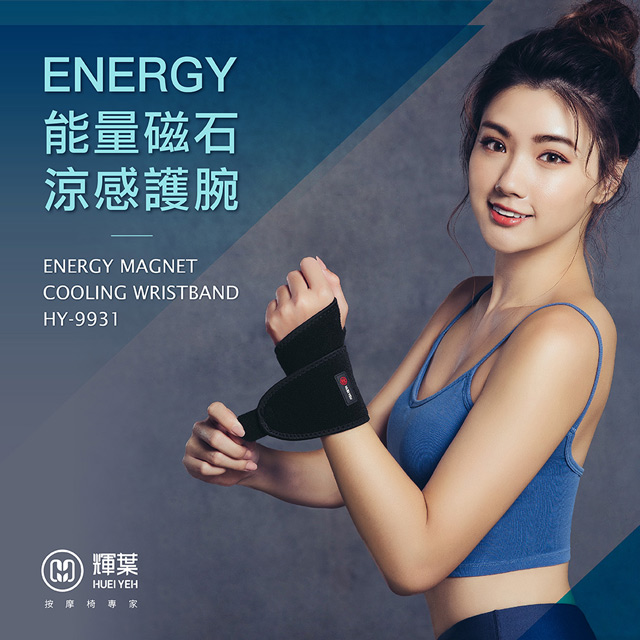 輝葉 ENERGY能量磁石涼感護 腕 HY-9931