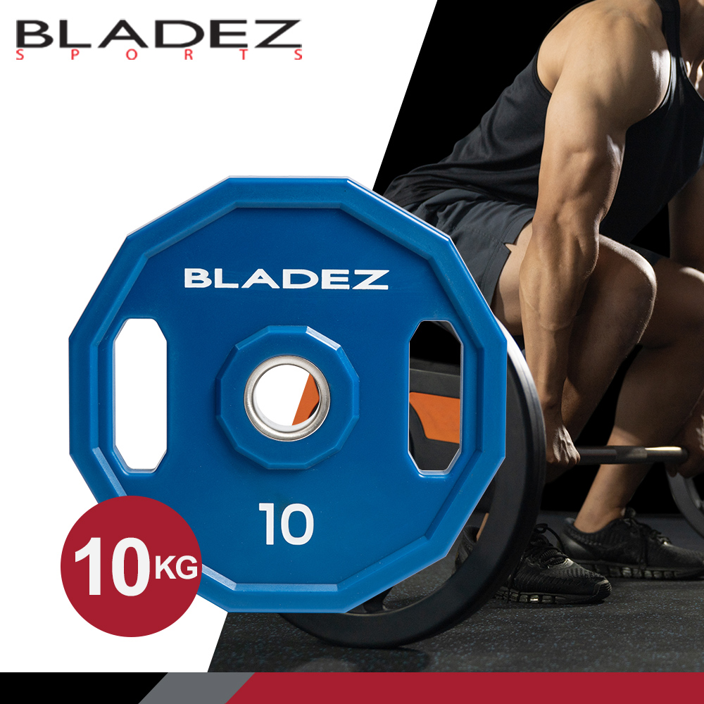BLADEZ OP5-CPU 奧林匹克包膠槓片-10KG (二入組)