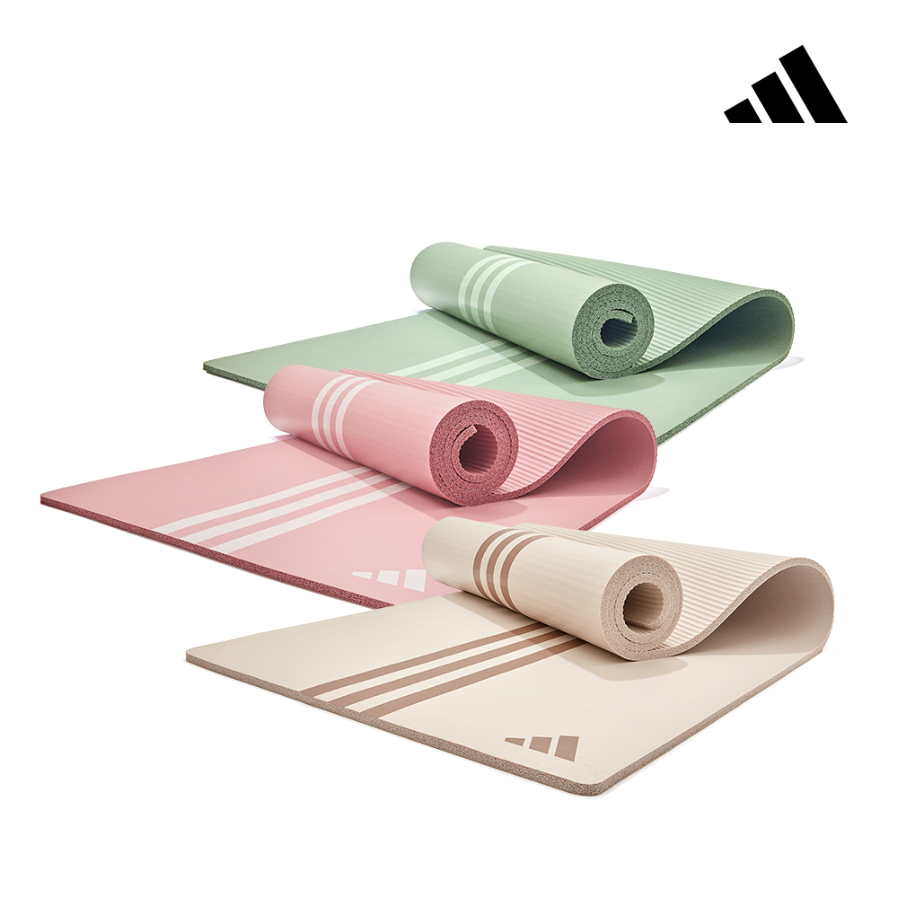 adidas 愛迪達 柔軟防滑瑜珈墊-10mm (附贈背帶)