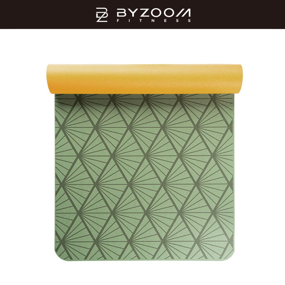 BYZOOM FITNESS PVC 瑜珈墊 5MM (松金)