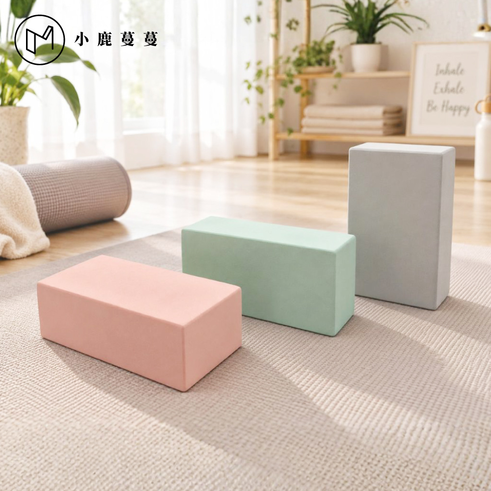 Mang Mang 小鹿蔓蔓 自在伸展50D高密度EVA瑜珈磚2入組