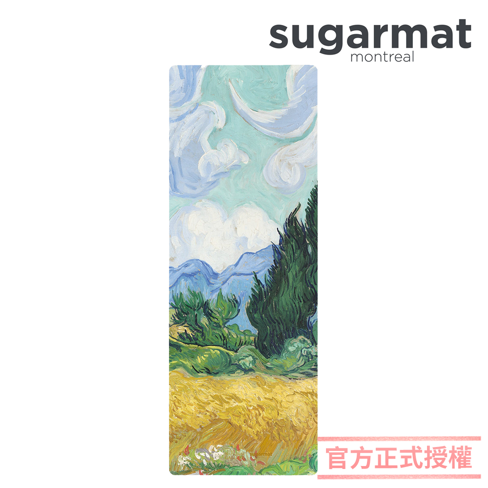 【加拿大】頂級加寬PU瑜珈墊(1.8mm) 麥田裡的絲柏樹 Wheatfield