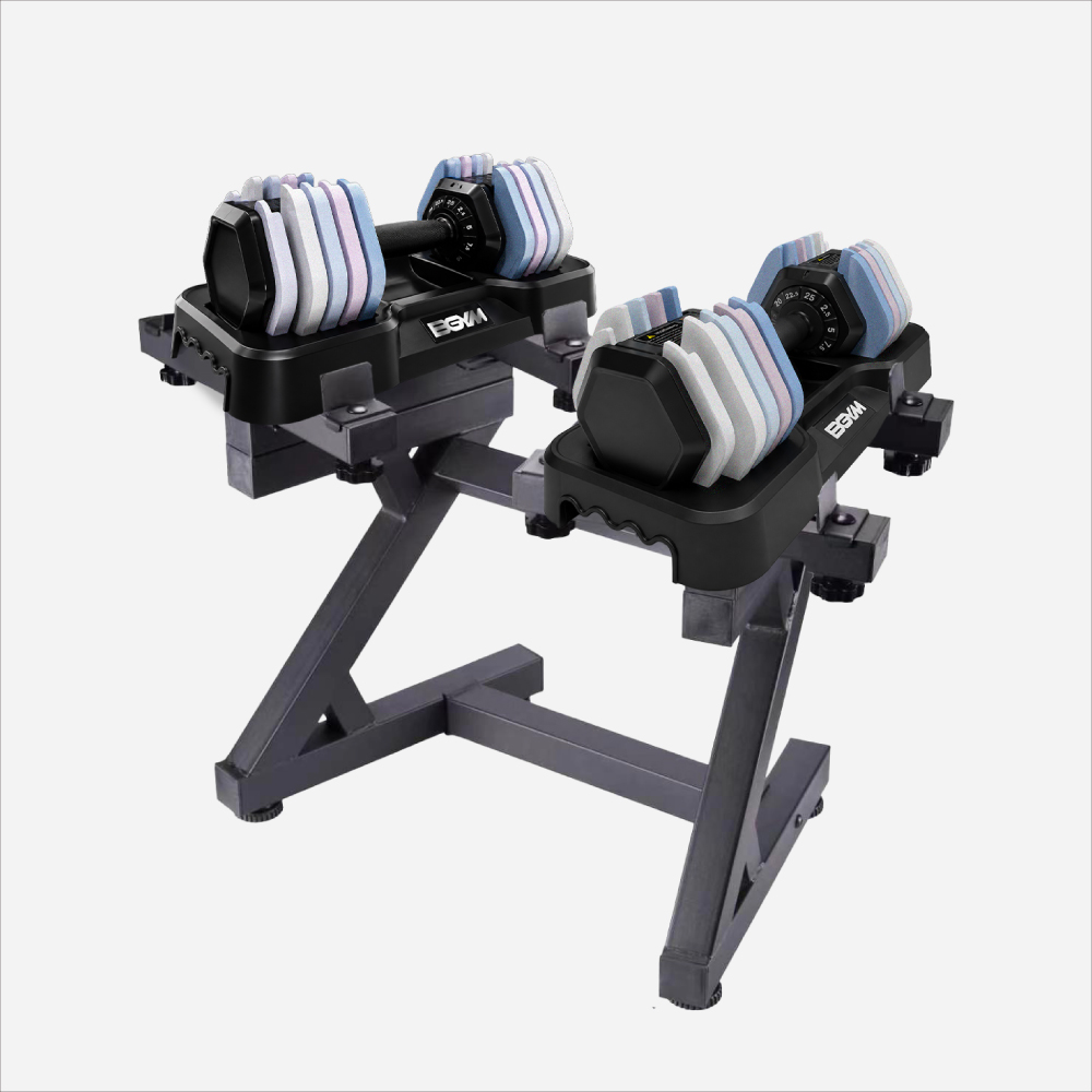 BGYM 比勁 AD206-25 可調式啞鈴(雙入)＋可調式啞鈴架