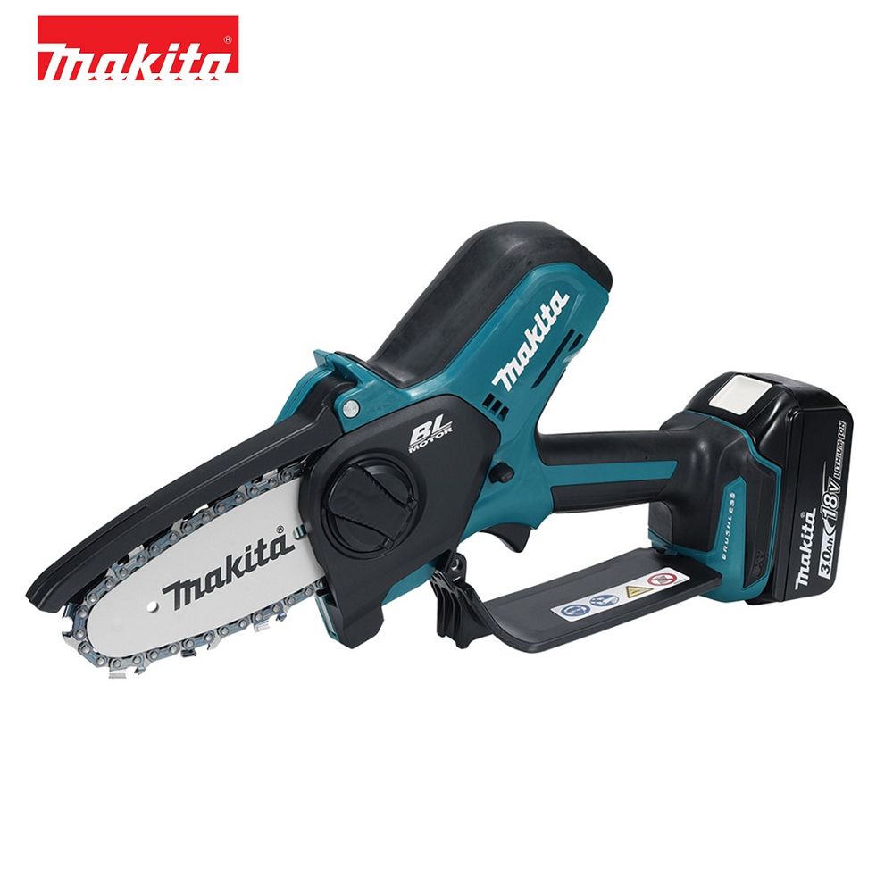 Makita 牧田 18V 充電式手持無刷鏈鋸機 100mm 含電池充電器